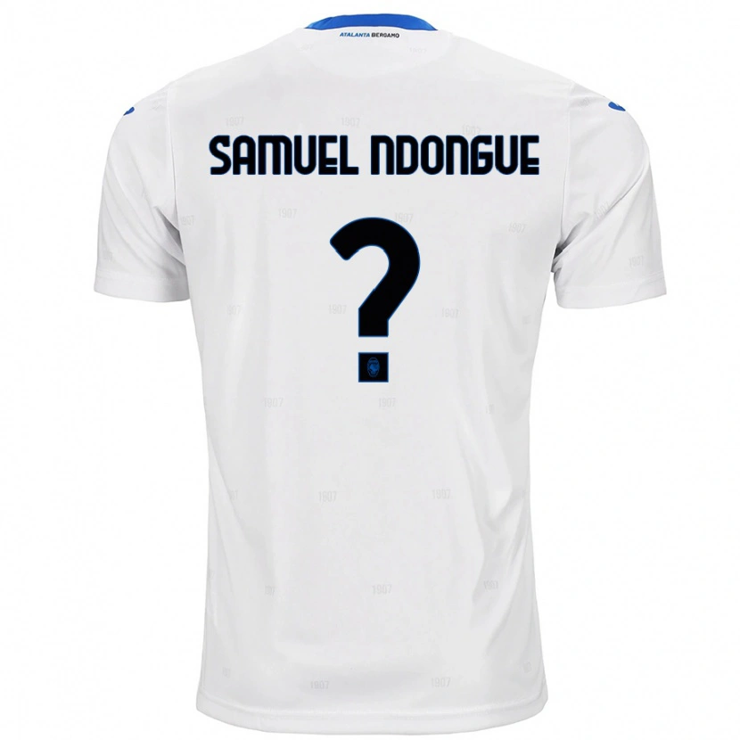 Danxen Bambino Maglia Frederick Samuel Ndongue #0 Bianco Kit Gara Away 2024/25 Maglietta