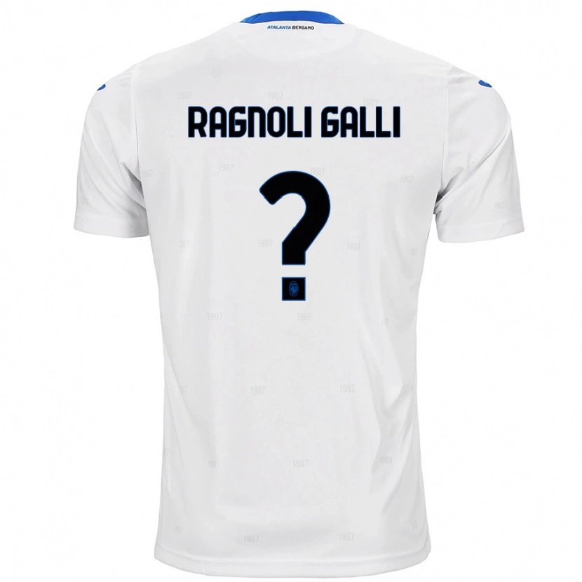 Danxen Bambino Maglia Federico Ragnoli Galli #0 Bianco Kit Gara Away 2024/25 Maglietta