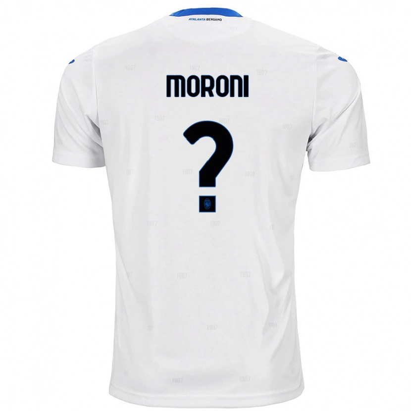 Danxen Bambino Maglia Tommaso Moroni #0 Bianco Kit Gara Away 2024/25 Maglietta