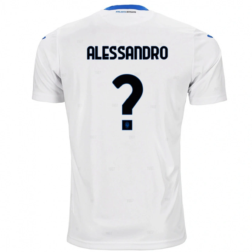 Danxen Bambino Maglia Alessandro Rinaldi #0 Bianco Kit Gara Away 2024/25 Maglietta