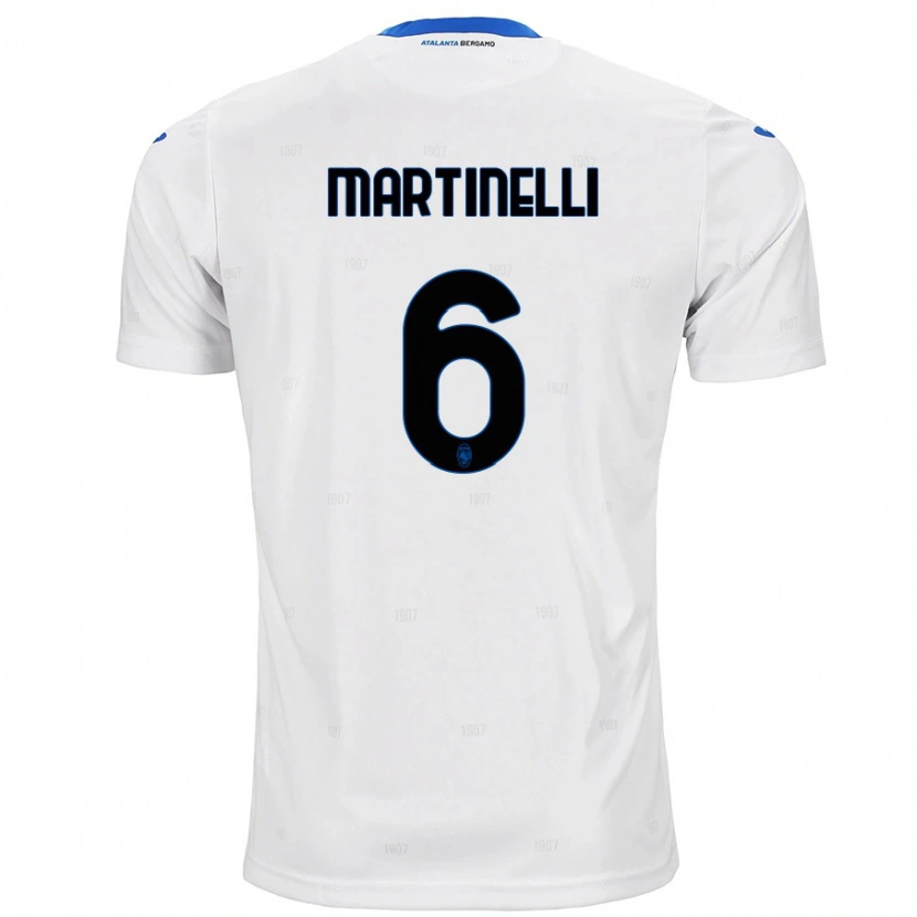 Danxen Bambino Maglia Gabriel Martinelli #6 Bianco Kit Gara Away 2024/25 Maglietta