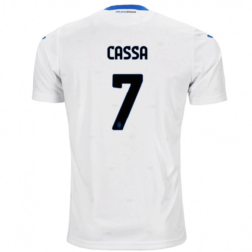 Danxen Bambino Maglia Federico Cassa #7 Bianco Kit Gara Away 2024/25 Maglietta