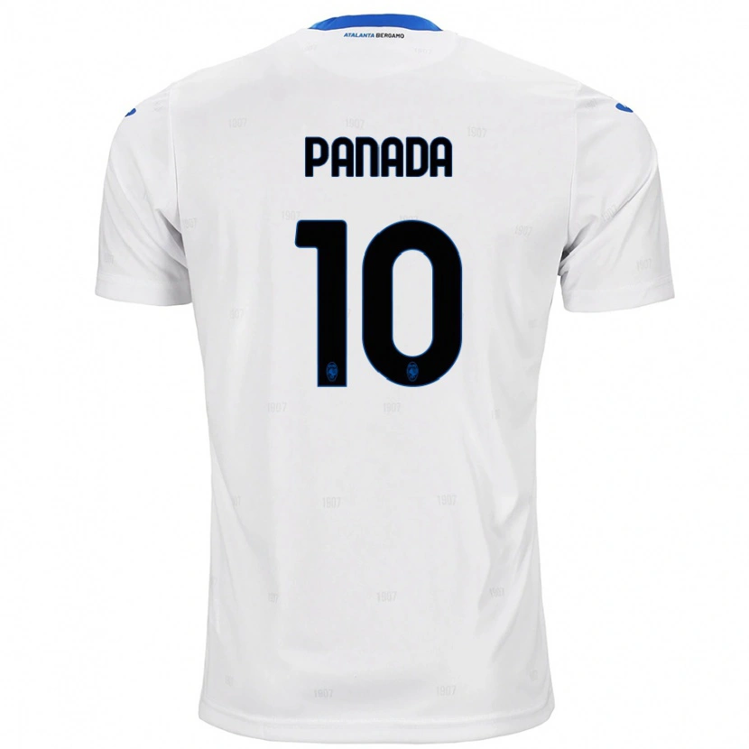 Danxen Bambino Maglia Simone Panada #10 Bianco Kit Gara Away 2024/25 Maglietta
