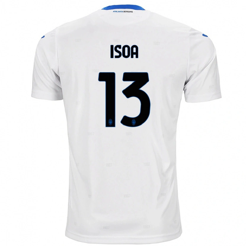 Danxen Bambino Maglia Isaac Isoa #13 Bianco Kit Gara Away 2024/25 Maglietta