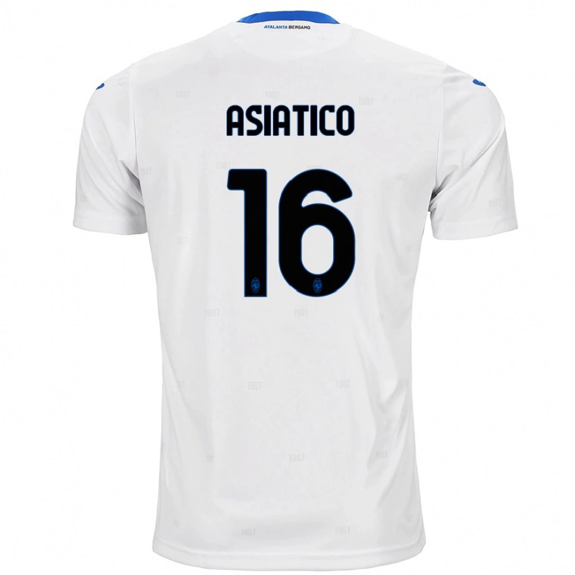 Danxen Bambino Maglia Pietro Asiatico #16 Bianco Kit Gara Away 2024/25 Maglietta
