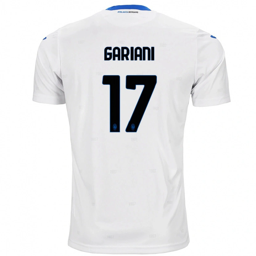 Danxen Bambino Maglia Niccolò Gariani #17 Bianco Kit Gara Away 2024/25 Maglietta