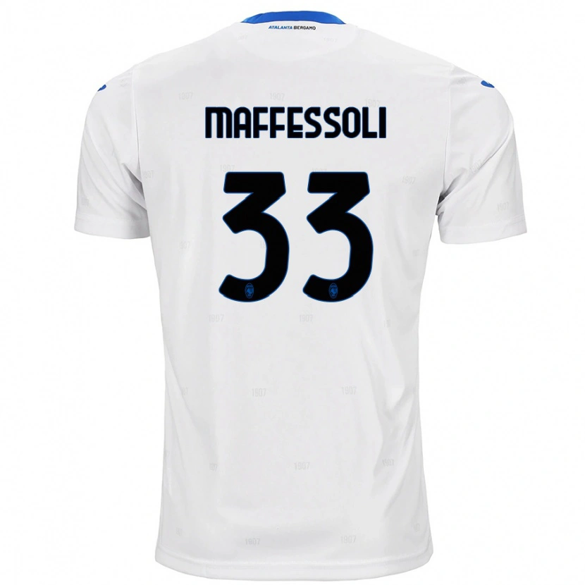 Danxen Bambino Maglia Manuel Maffessoli #33 Bianco Kit Gara Away 2024/25 Maglietta
