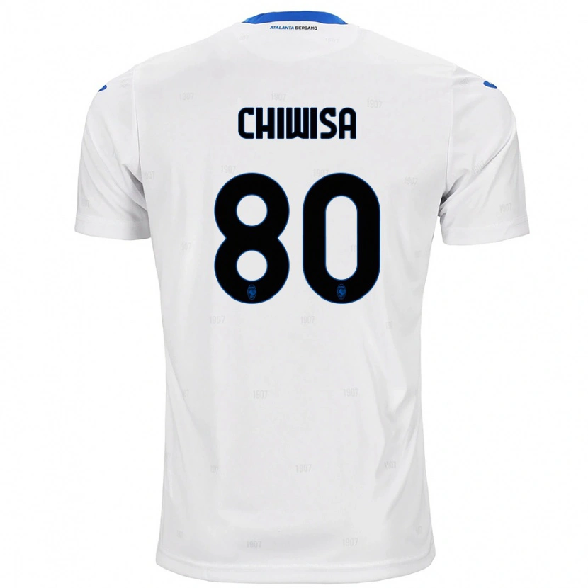 Danxen Bambino Maglia Mannah Chiwisa #80 Bianco Kit Gara Away 2024/25 Maglietta