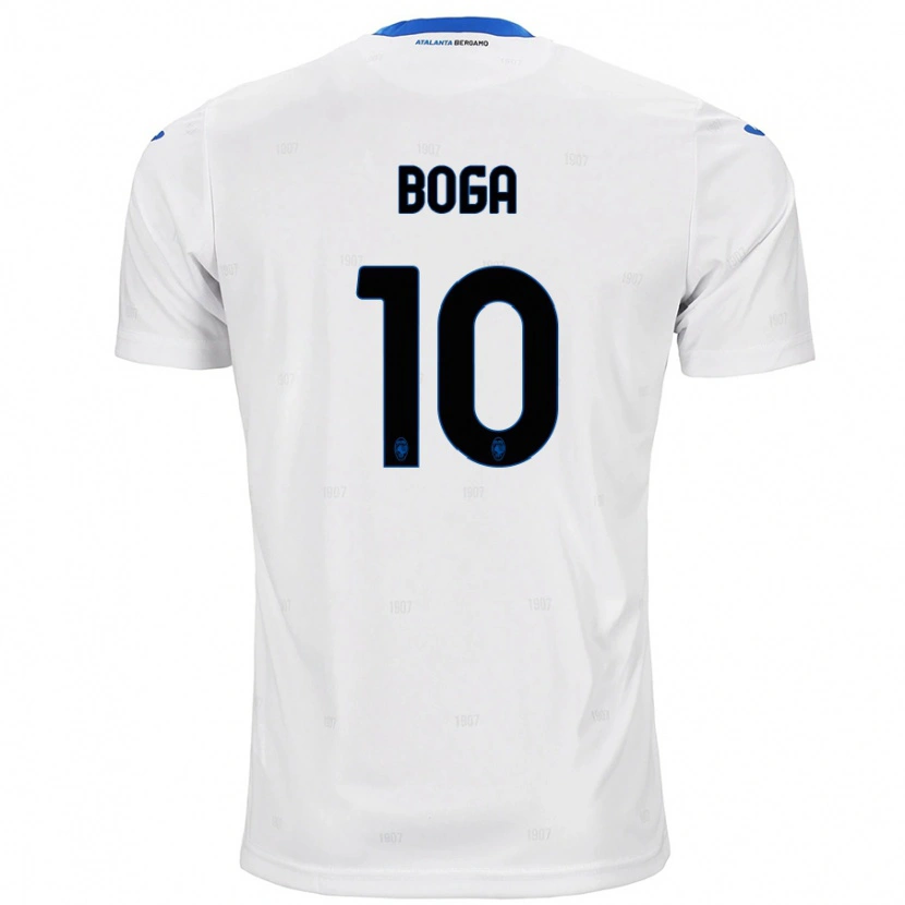 Danxen Bambino Maglia Jeremie Boga #10 Bianco Kit Gara Away 2024/25 Maglietta