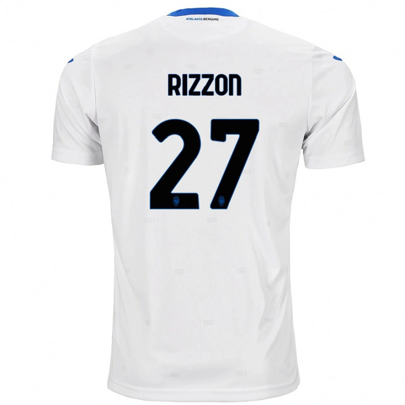 Danxen Bambino Maglia Giulia Rizzon #27 Bianco Kit Gara Away 2024/25 Maglietta