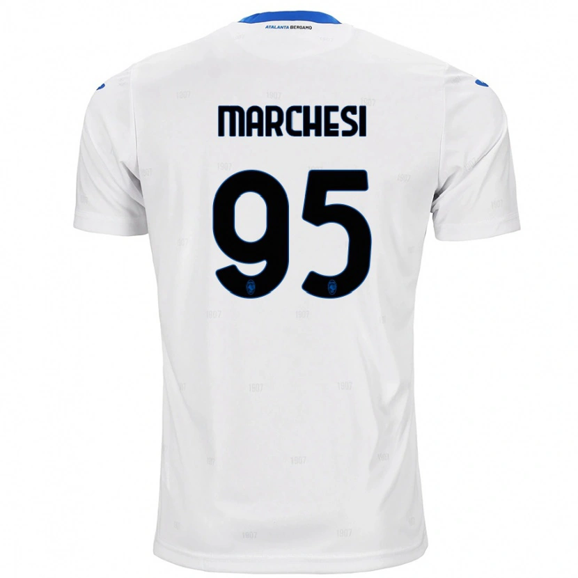 Danxen Bambino Maglia Silvia Marchesi #95 Bianco Kit Gara Away 2024/25 Maglietta