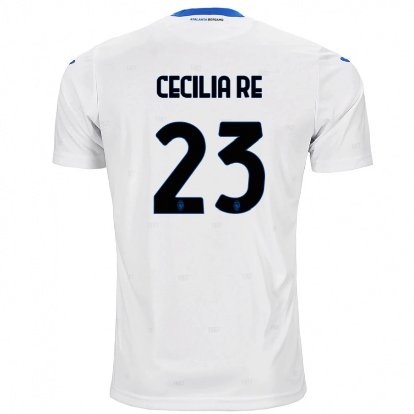 Danxen Bambino Maglia Cecilia Re #23 Bianco Kit Gara Away 2024/25 Maglietta