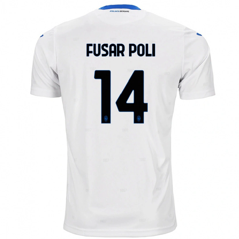 Danxen Bambino Maglia Giulia Fusar Poli #14 Bianco Kit Gara Away 2024/25 Maglietta
