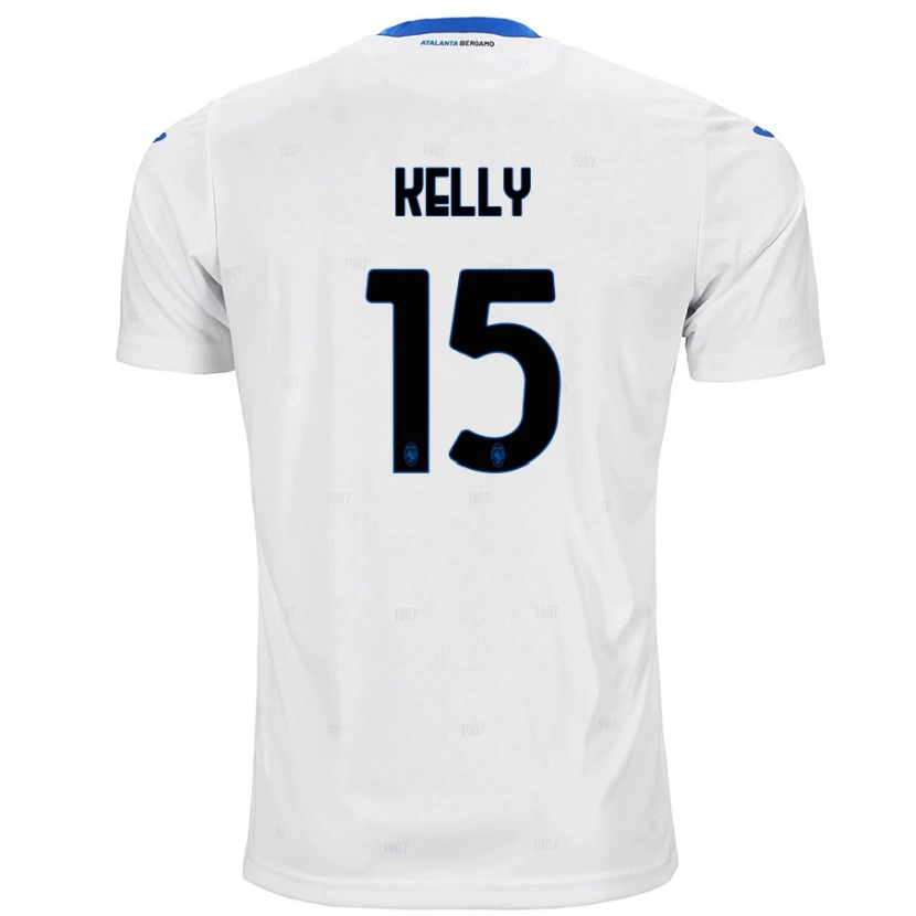 Danxen Bambino Maglia Maegan Kelly #15 Bianco Kit Gara Away 2024/25 Maglietta