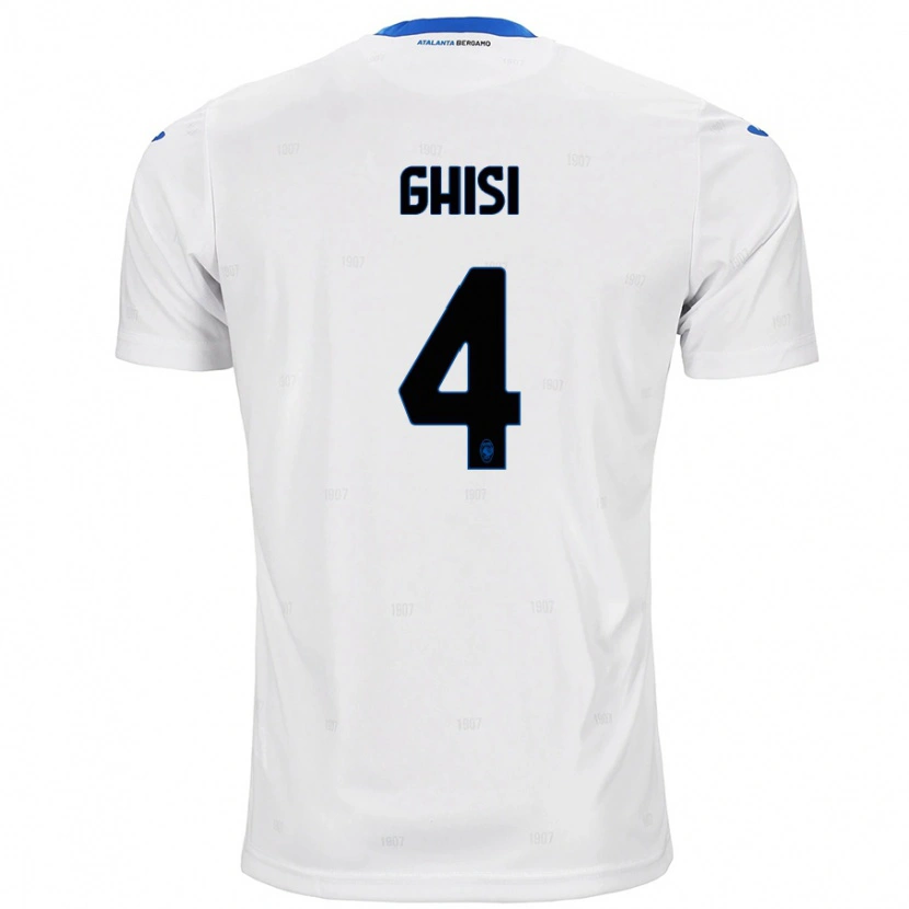 Danxen Bambino Maglia Laura Ghisi #4 Bianco Kit Gara Away 2024/25 Maglietta