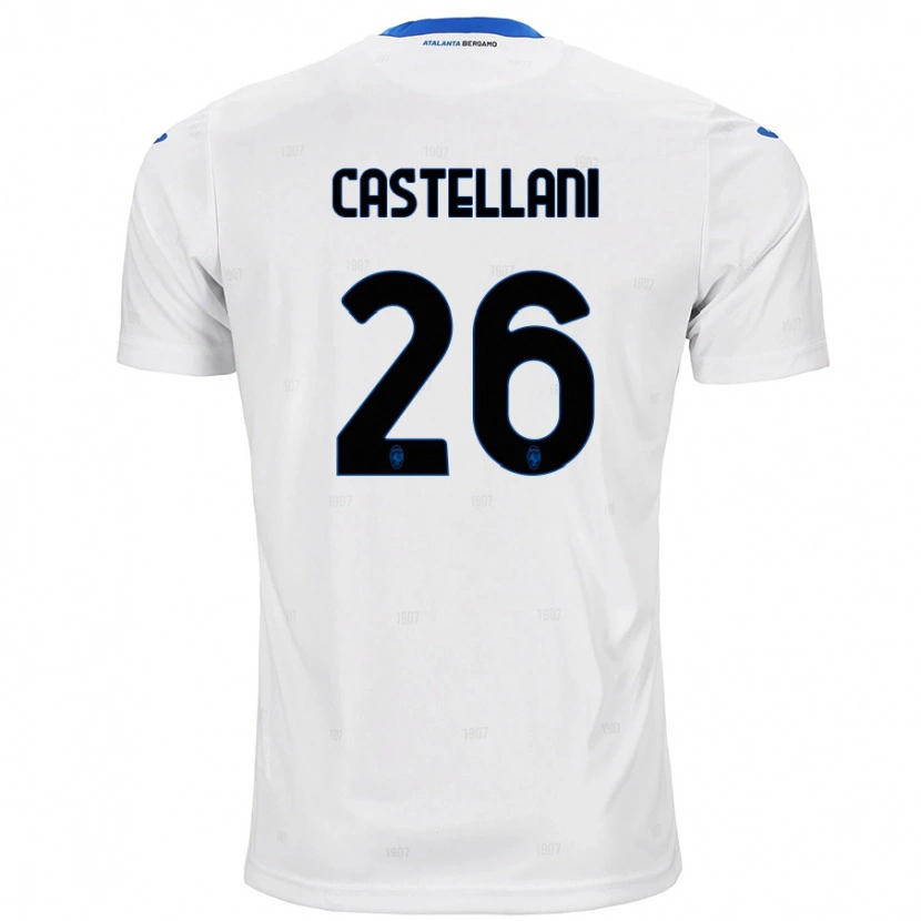 Danxen Bambino Maglia Eleonora Castellani #26 Bianco Kit Gara Away 2024/25 Maglietta