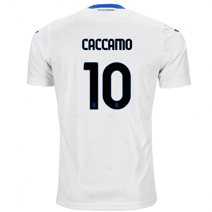 Danxen Bambino Maglia Patrizia Caccamo #10 Bianco Kit Gara Away 2024/25 Maglietta