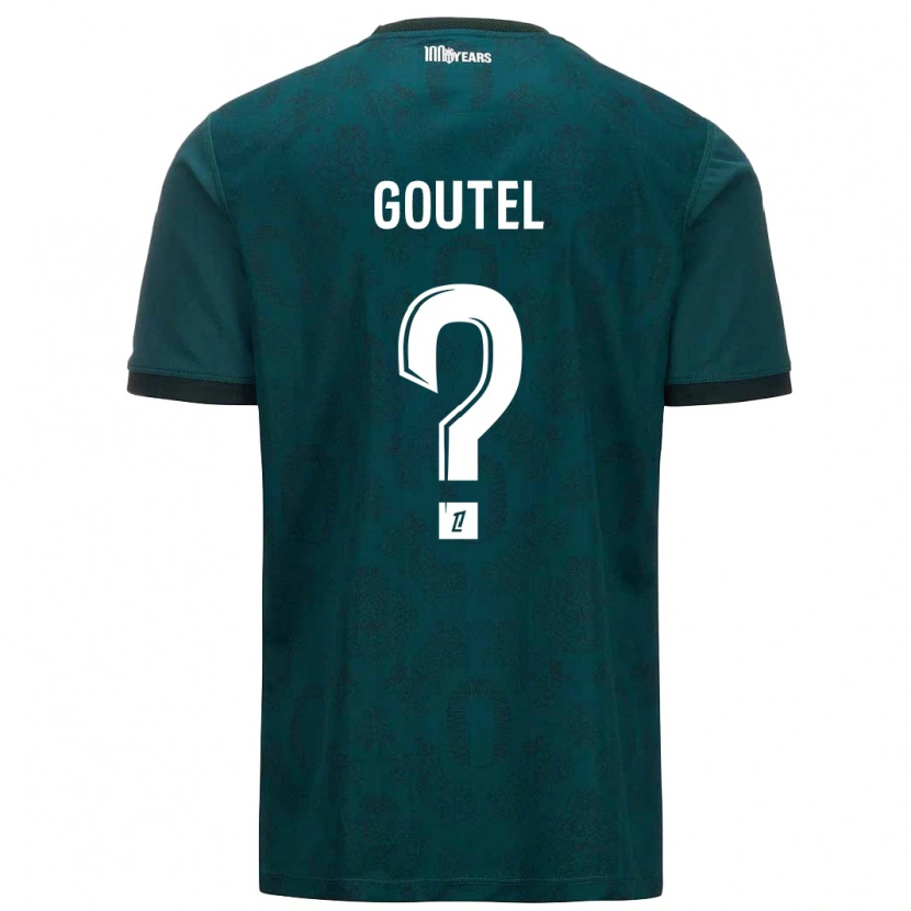 Danxen Bambino Maglia Farid Goutel #0 Verde Scuro Kit Gara Away 2024/25 Maglietta