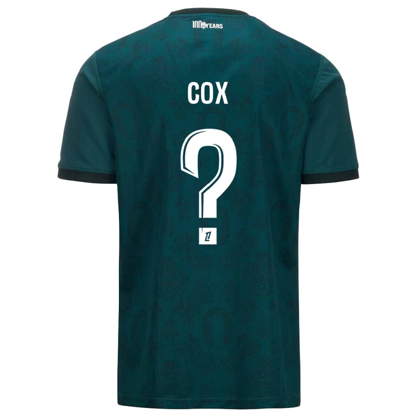 Danxen Bambino Maglia Matthew Cox #0 Verde Scuro Kit Gara Away 2024/25 Maglietta