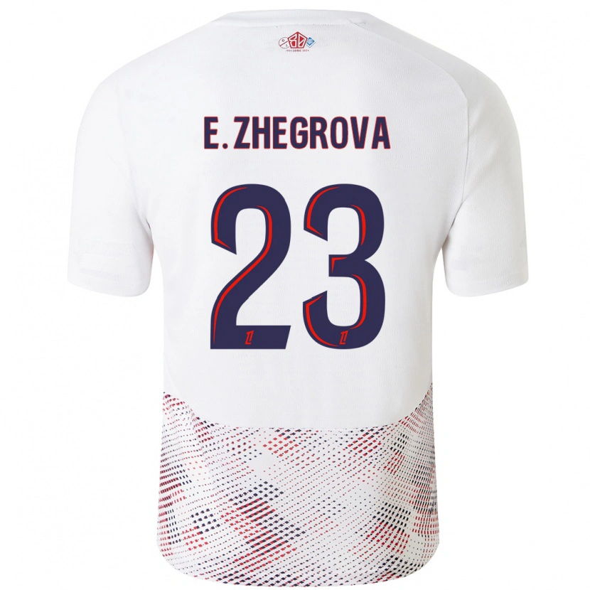 Danxen Bambino Maglia Edon Zhegrova #23 Bianco Blu Reale Kit Gara Away 2024/25 Maglietta