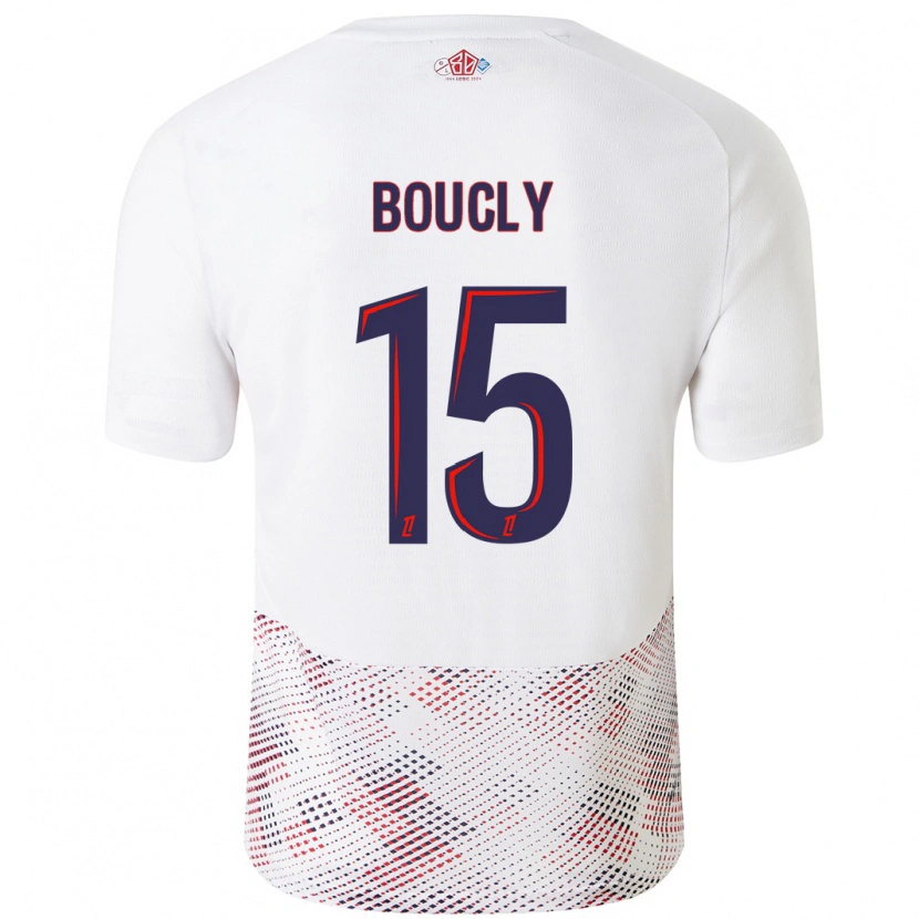 Danxen Bambino Maglia Maite Boucly #15 Bianco Blu Reale Kit Gara Away 2024/25 Maglietta