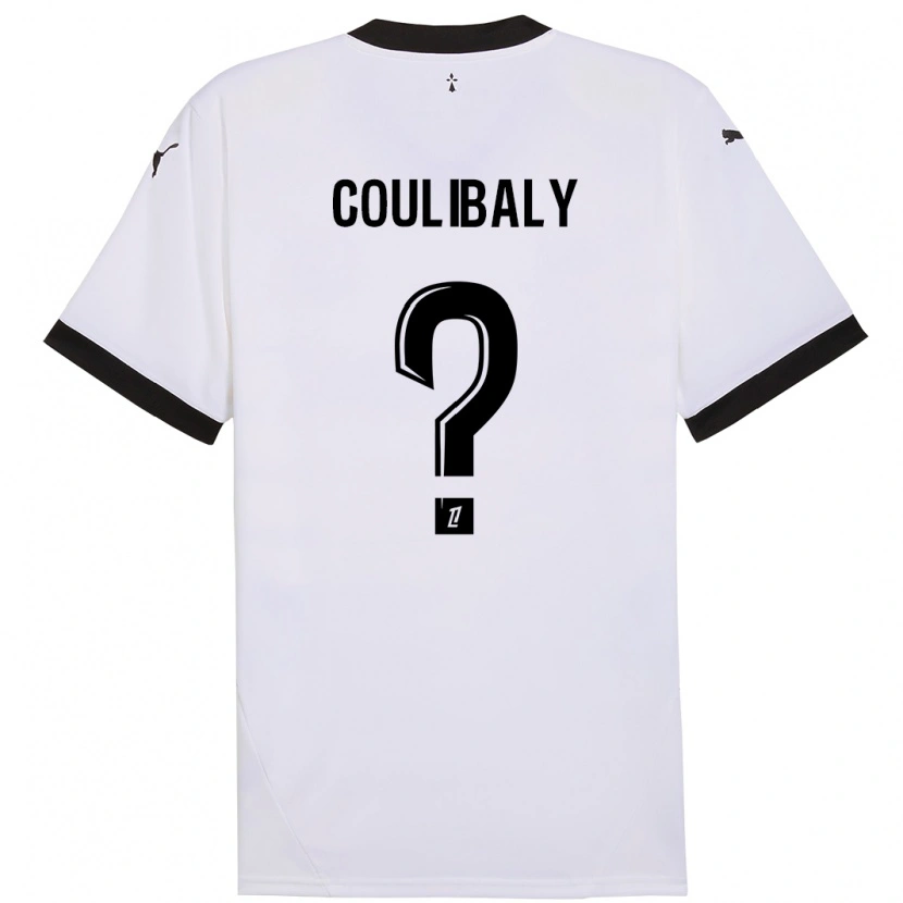 Danxen Bambino Maglia Joël Coulibaly #0 Bianco Nero Kit Gara Away 2024/25 Maglietta