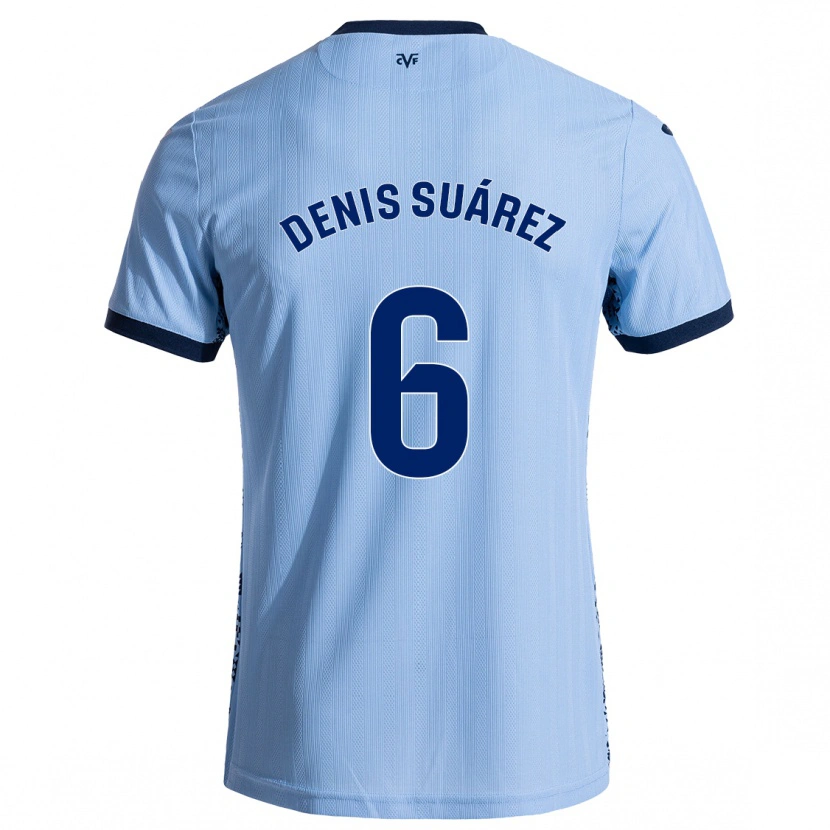 Danxen Bambino Maglia Denis Suárez #6 Azzurro Cielo Kit Gara Away 2024/25 Maglietta