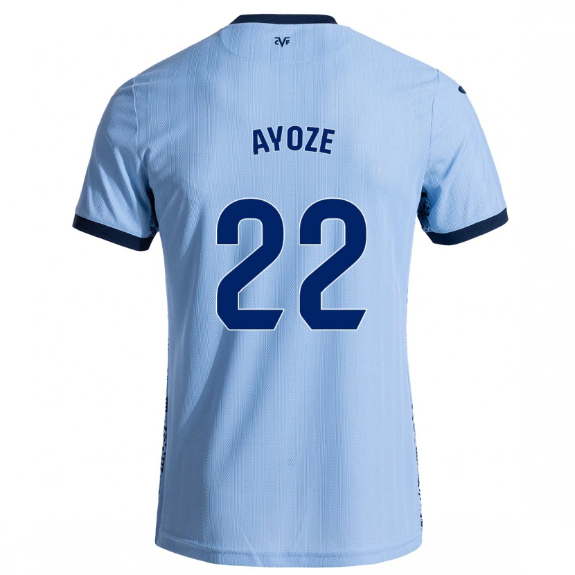 Danxen Bambino Maglia Ayoze Pérez #22 Azzurro Cielo Kit Gara Away 2024/25 Maglietta