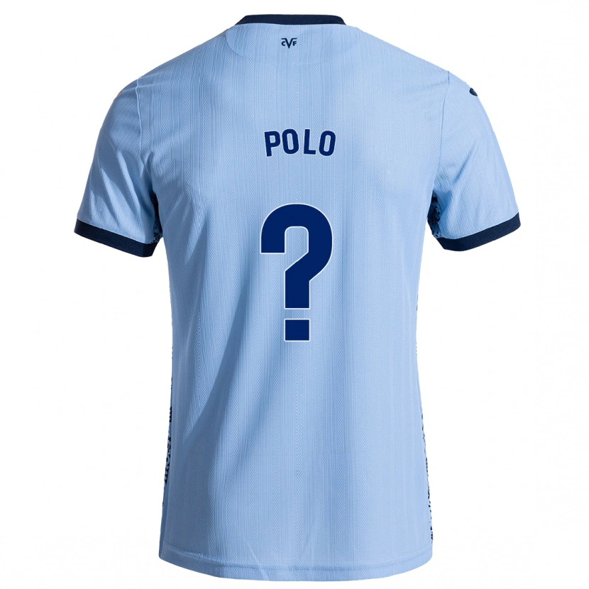 Danxen Bambino Maglia Pablo Polo #0 Azzurro Cielo Kit Gara Away 2024/25 Maglietta