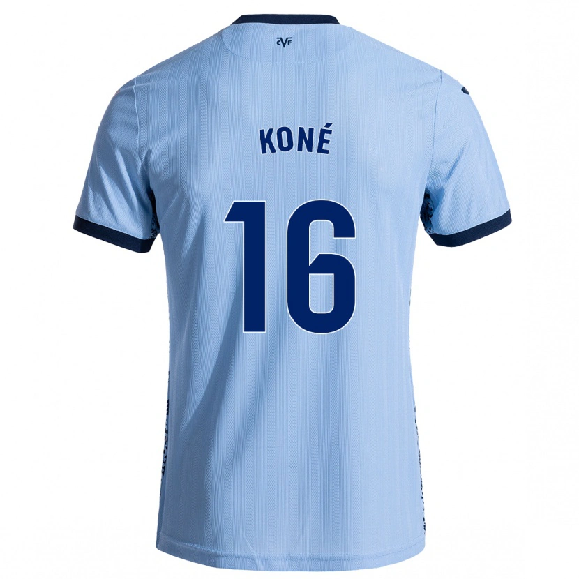 Danxen Bambino Maglia Ayouba Koné #16 Azzurro Cielo Kit Gara Away 2024/25 Maglietta