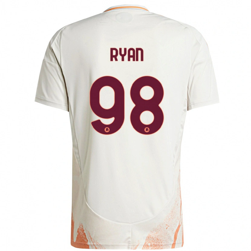 Danxen Bambino Maglia Mathew Ryan #98 Crema Bianco Arancione Kit Gara Away 2024/25 Maglietta