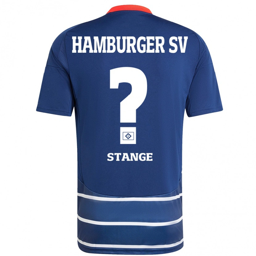 Danxen Bambino Maglia Tobias Stange #0 Blu Scuro Kit Gara Away 2024/25 Maglietta