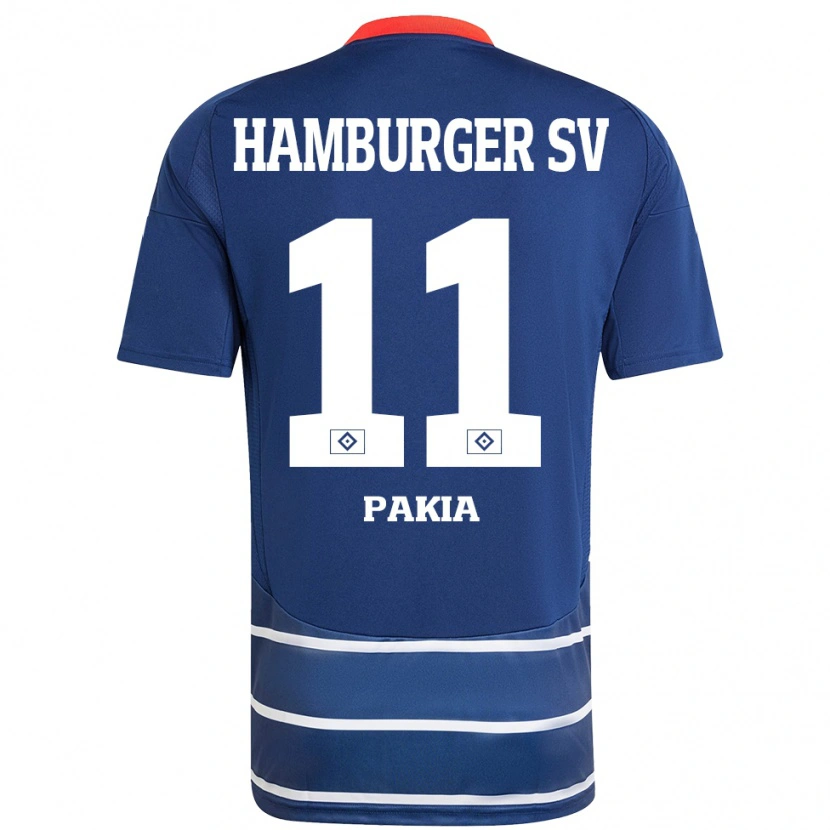 Danxen Bambino Maglia Ware Pakia #11 Blu Scuro Kit Gara Away 2024/25 Maglietta