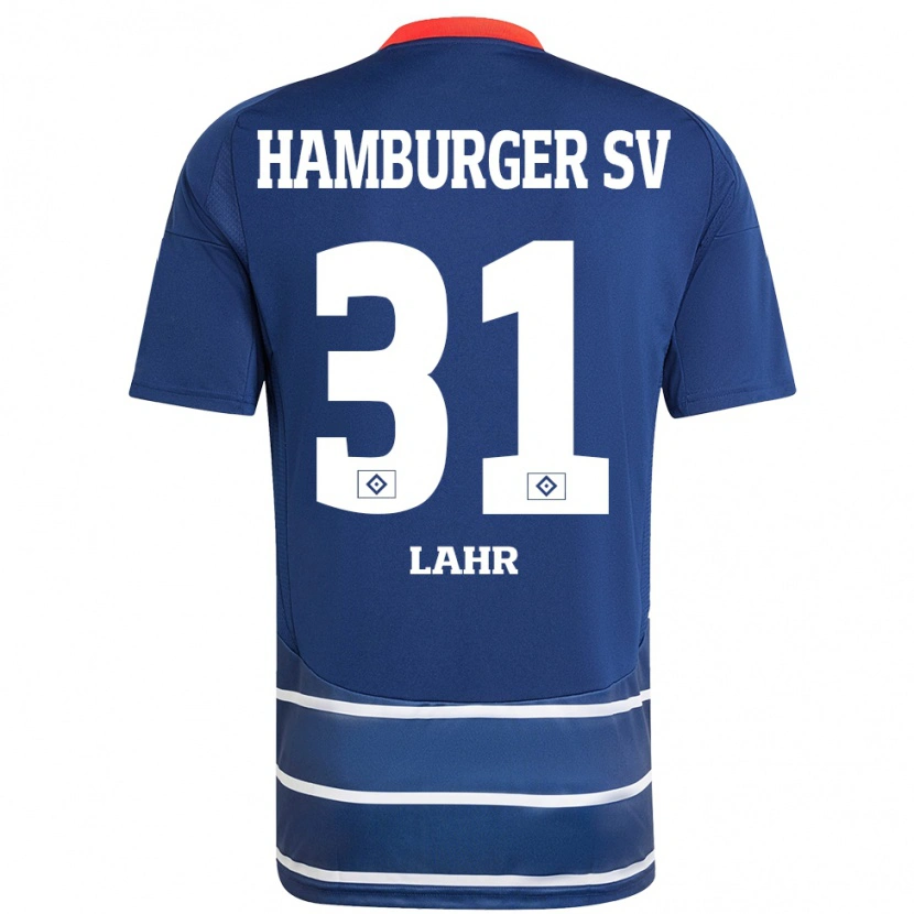Danxen Bambino Maglia Jobina Lahr #31 Blu Scuro Kit Gara Away 2024/25 Maglietta