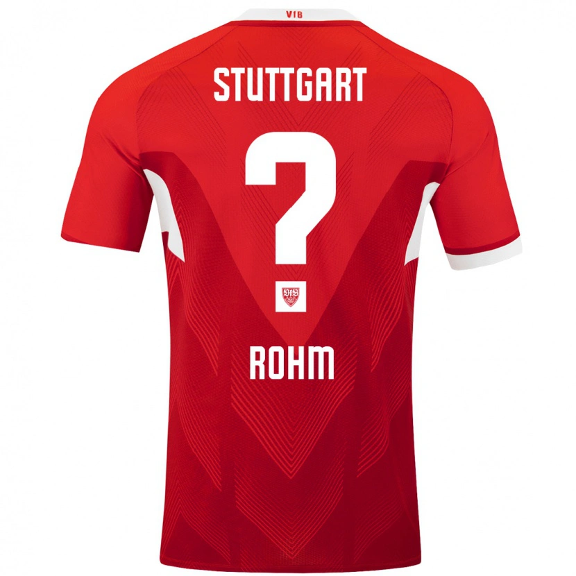Danxen Bambino Maglia Mareg Rohm #0 Rosso Bianco Kit Gara Away 2024/25 Maglietta