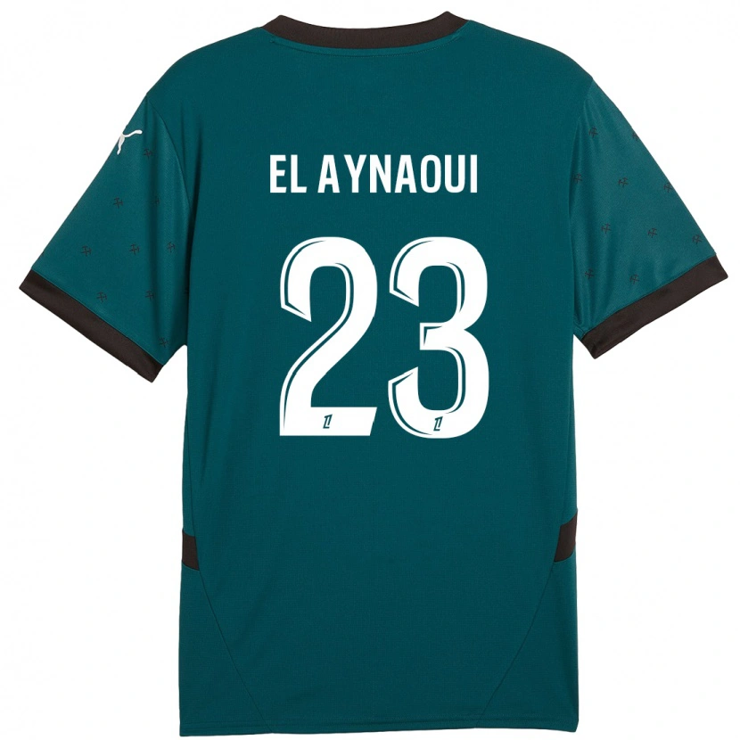 Danxen Bambino Maglia Neil El Aynaoui #23 Verde Scuro Kit Gara Away 2024/25 Maglietta