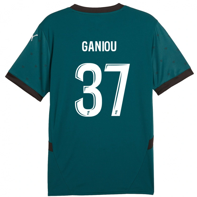 Danxen Bambino Maglia Ismaëlo Ganiou #37 Verde Scuro Kit Gara Away 2024/25 Maglietta