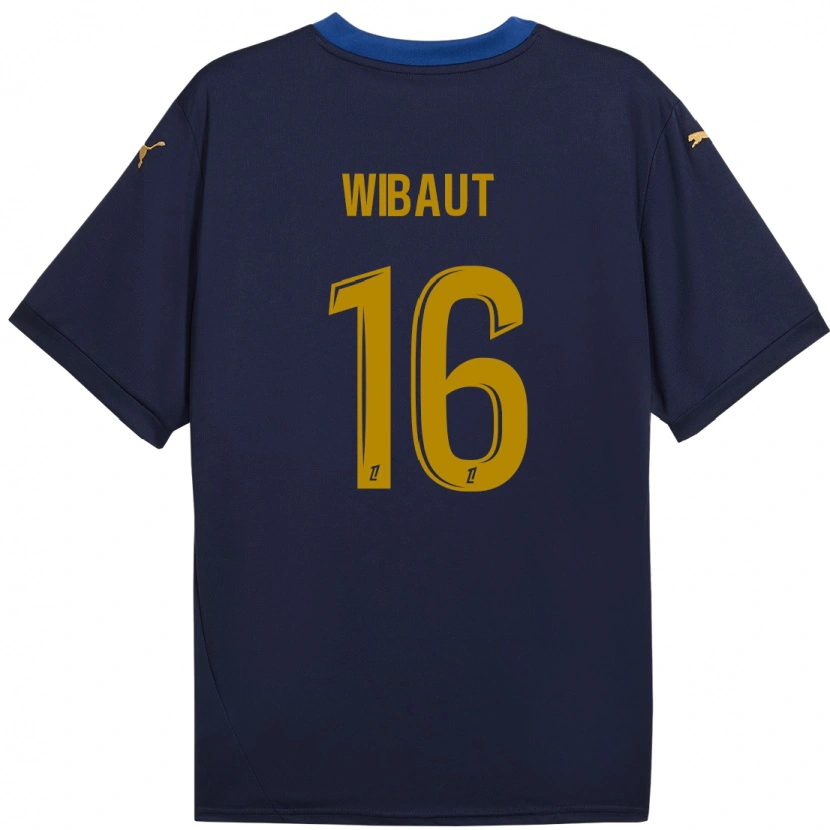 Danxen Bambino Maglia Clara Wibaut #16 Blu Navy Kit Gara Away 2024/25 Maglietta