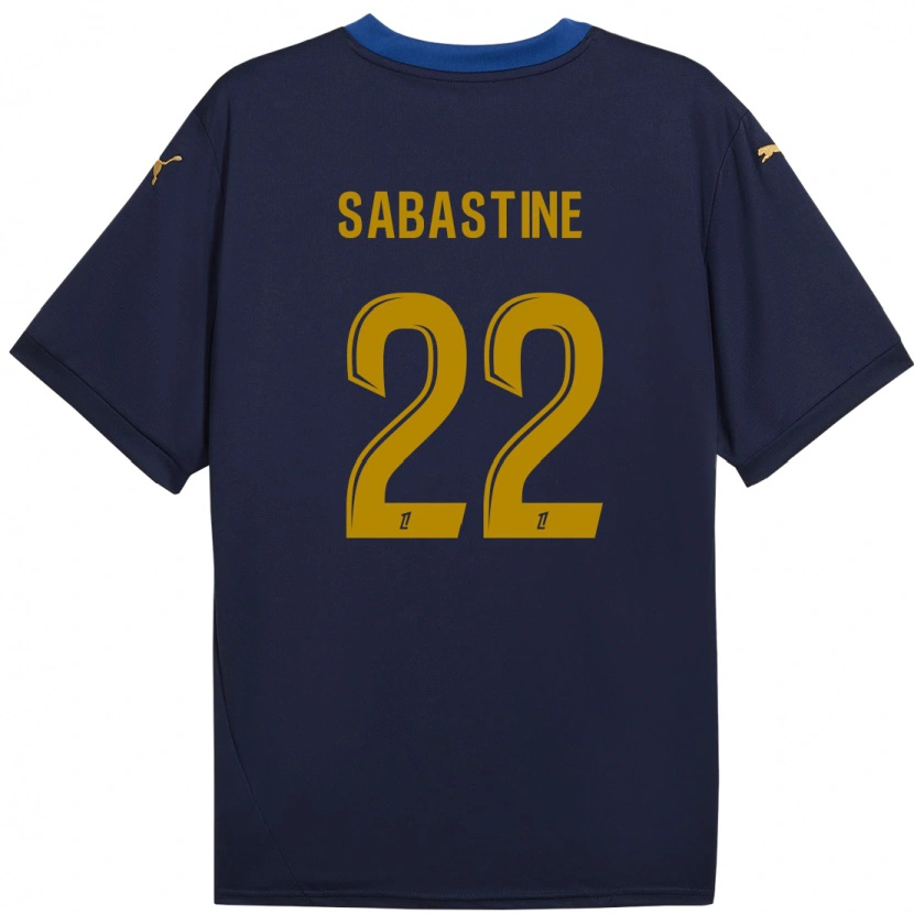 Danxen Bambino Maglia Flourish Sabastine #22 Blu Navy Kit Gara Away 2024/25 Maglietta