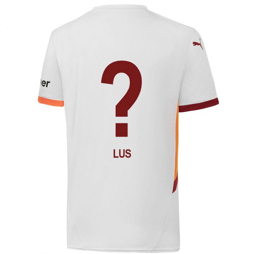 Danxen Bambino Maglia Berat Luş #0 Bianco Giallo Rosso Kit Gara Away 2024/25 Maglietta