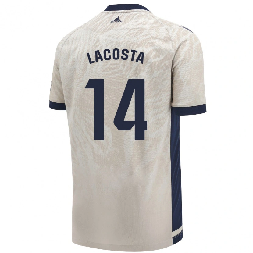 Danxen Bambino Maglia Iara Lacosta Sanchez #14 Grigio Chiaro Kit Gara Away 2024/25 Maglietta