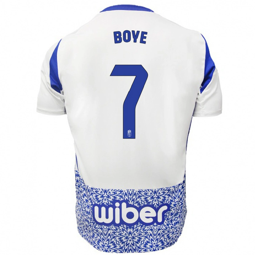 Danxen Bambino Maglia Lucas Boyé #7 Bianco Blu Kit Gara Away 2024/25 Maglietta