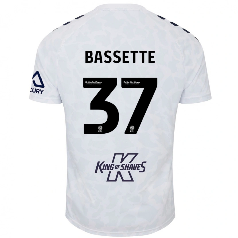Danxen Bambino Maglia Norman Bassette #37 Bianco Kit Gara Away 2024/25 Maglietta