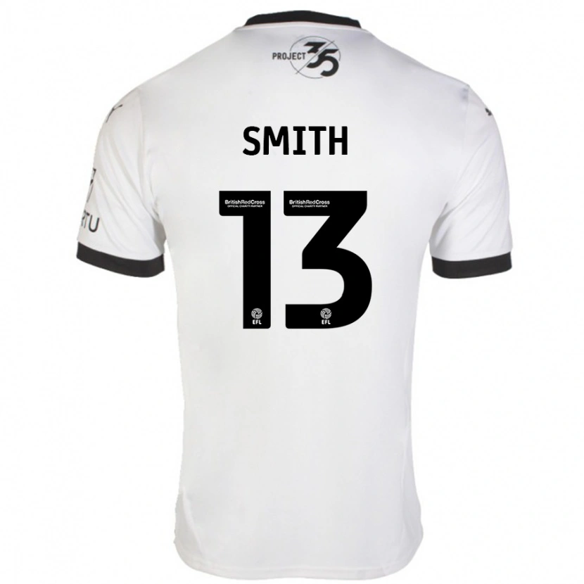 Danxen Bambino Maglia Grace Smith #13 Bianco Nero Kit Gara Away 2024/25 Maglietta