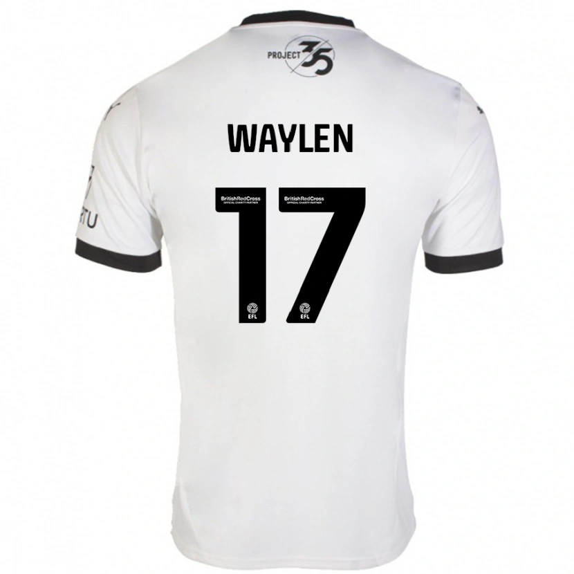 Danxen Bambino Maglia Libby Waylen #17 Bianco Nero Kit Gara Away 2024/25 Maglietta