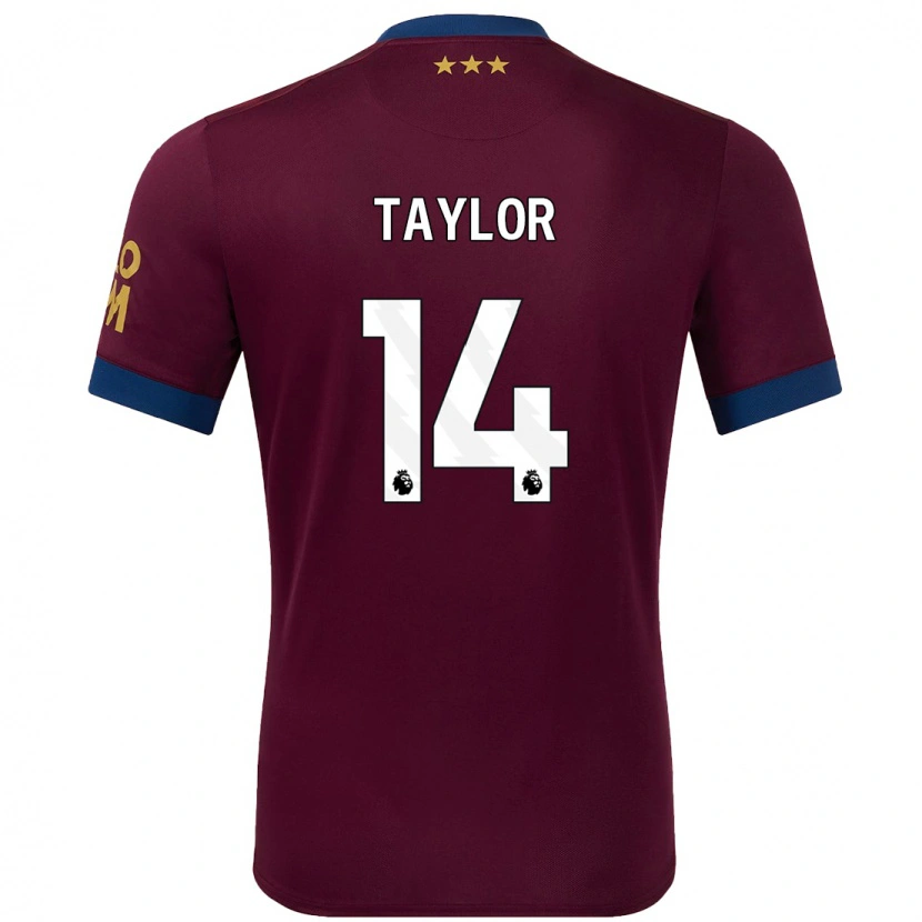 Danxen Bambino Maglia Jack Taylor #14 Marrone Kit Gara Away 2024/25 Maglietta