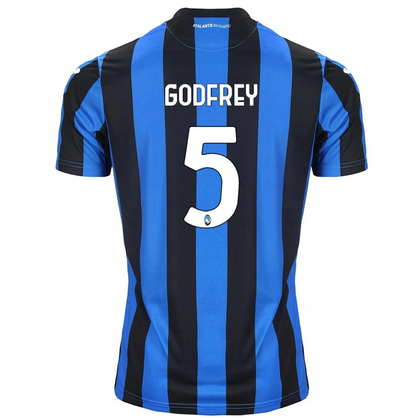 Danxen Uomo Maglia Ben Godfrey #5 Blu Nero Kit Gara Home 2024/25 Maglietta