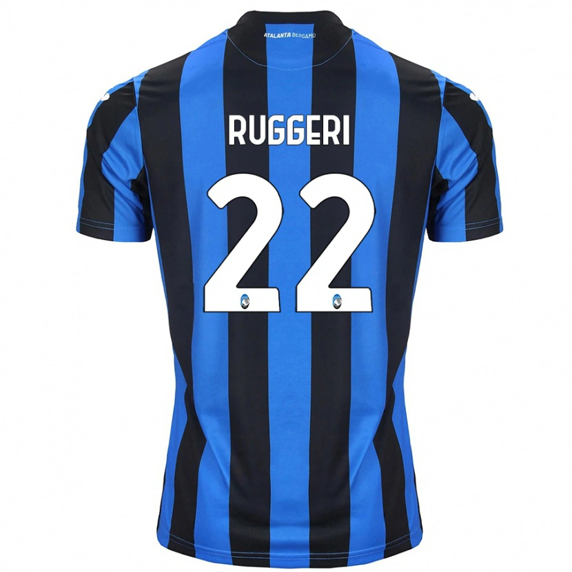 Danxen Uomo Maglia Matteo Ruggeri #22 Blu Nero Kit Gara Home 2024/25 Maglietta