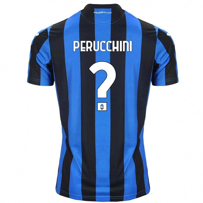 Danxen Uomo Maglia Simone Perucchini #0 Blu Nero Kit Gara Home 2024/25 Maglietta