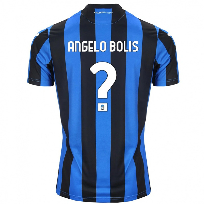Danxen Uomo Maglia Tommaso Angelo Bolis #0 Blu Nero Kit Gara Home 2024/25 Maglietta